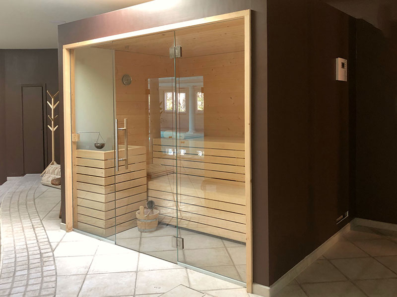 resort le case con centro benessere e spa con sauna finlandese a macerata nelle marche