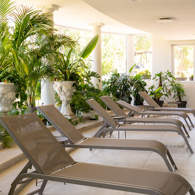 Centro Benessere a Macerata con area relax del Resort Le Case